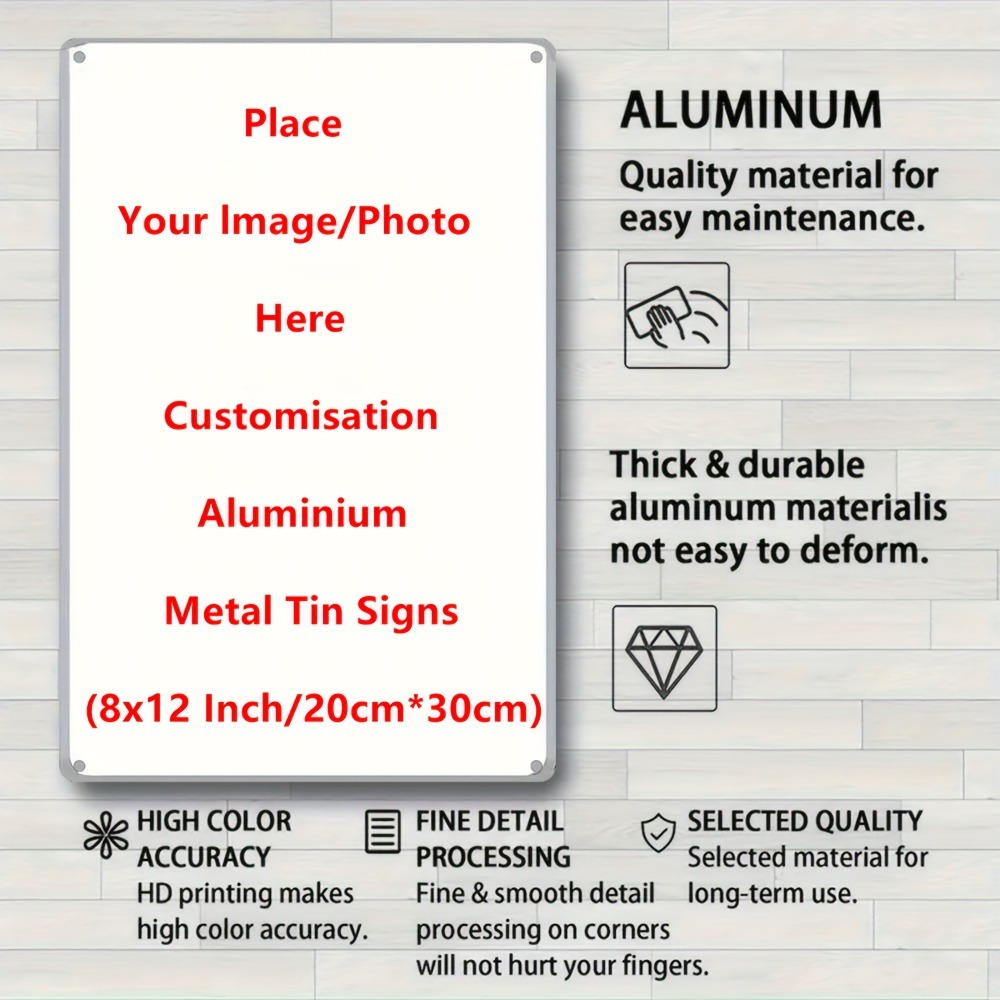 1pc Aangepaste aluminium tinne - Home Bar Signs recensie en prijs